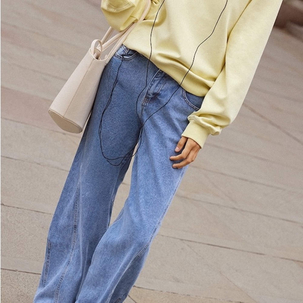 PrettyLittleThing Light Blue Flare Jeans